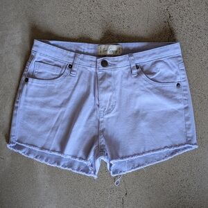 White Denim Women Shorts